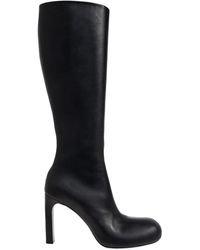 Balenciaga - Leather Heeled Boots - Lyst