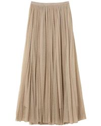 Twinset - Long Tulle Skirt With Lurex - Lyst