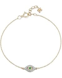 Mateo - 14K Diamond And Emerald Bracelet - Lyst