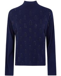 Fabiana Filippi - Bead-Embellished High-Neck Sweater - Lyst