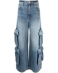 Amiri - Baggy Jeans Met Wijde Pijpen - Lyst