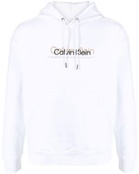 Calvin Klein - Logo-print Cotton Hoodie - Lyst