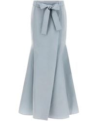 Pinko - Bow-Belt Mermaid Maxi Skirt - Lyst