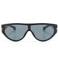 BOSS - Blue-tinted Oval-frame Sunglasses - Lyst