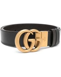 Gucci - Double G-Buckle Reversible Belt - Lyst