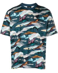 PS by Paul Smith - Printed Cotton T-Shirt - Lyst