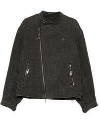 Yohji Yamamoto - Striped Biker Jacket - Lyst