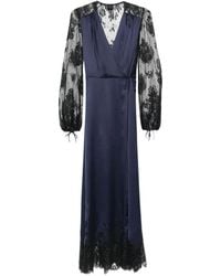 Carine Gilson - Lace-Detail Silk Nightdress - Lyst