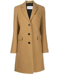 Calvin Klein Einreihiger Mantel - Natur