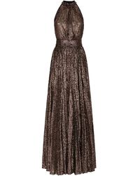 Dolce & Gabbana - Sequin-Embellished Halterneck Gown - Lyst