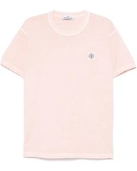 Stone Island - T-Shirt Met Compass-Logopatch - Lyst