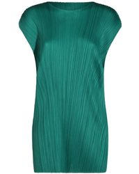 Pleats Please Issey Miyake - Plissé-Effect Mini Dress - Lyst