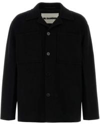 Jil Sander - Point-Collar Wool Cardigan - Lyst
