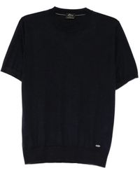 Brioni - Short-Sleeve Knitted T-Shirt - Lyst