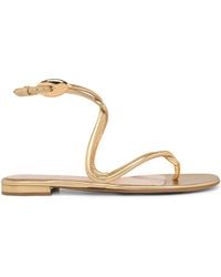 Gianvito Rossi - Jungle Mamba Flat Sandals - Lyst