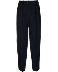 Tommy Hilfiger - Pleated Tapered Wide-leg Trousers - Lyst