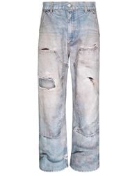 ANDERSSON BELL - Distressed Trompe-L'Œil Jeans - Lyst