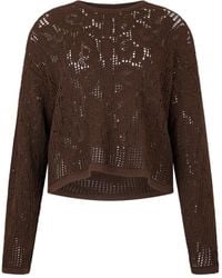 Roberto Cavalli - Crochet-Effect Sweater - Lyst