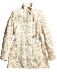 Fay - Virginia Crochet-overlay Coat - Lyst