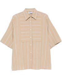 Moschino - Striped Short-Sleeve Shirt - Lyst