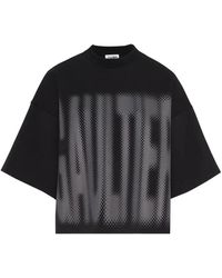 Jean Paul Gaultier - T-Shirt Cropped Con Logo - Lyst