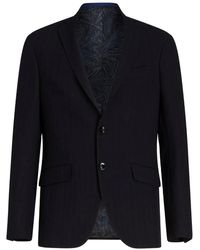 Etro - Blazer Met Gekerfde Revers - Lyst