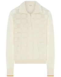 RETORI - Jacquard-Knit Long-Sleeve Polo Shirt - Lyst