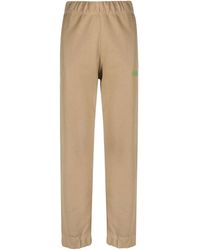 Ganni - Pantalones de chándal con logo bordado - Lyst