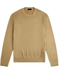 Fay - Logo-Embroidered Crew-Neck Sweater - Lyst