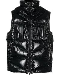 Pinko - Logo-Embossed Puffer Gilet - Lyst