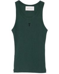 Ami Paris - Ami De Coeur Ribbed Tank Top - Lyst