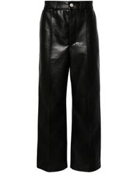 Nanushka - Pantalon en cuir artificiel Dax à coupe ample - Lyst