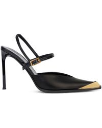 Etro - 100Mm Leather Pumps - Lyst