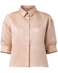 Alberta Ferretti - Chemise À Manches Bouffantes - Lyst