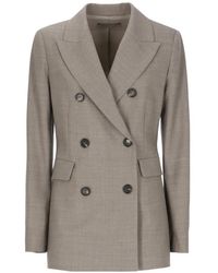 D.exterior - Double-Breasted Peak-Lapel Jacket - Lyst