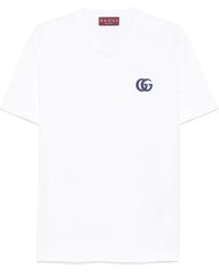 Gucci - T-Shirt Aus Baumwolljersey, Größe - Lyst
