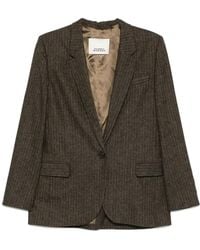 Isabel Marant - Single-Breasted Pinstripe Blazer - Lyst