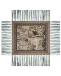 Pierre Louis Mascia - Tapestry Fringed Silk Scarf - Lyst