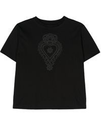 Parlor - T-shirt con dettaglio in corda - Lyst
