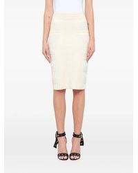 McQueen - Textured Knit Pencil Skirt - Lyst