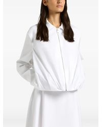 Liviana Conti - Pleated Zip-Up Jacket - Lyst