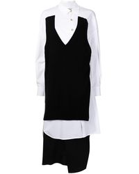 Enfold - Layered Midi Shirt Dress - Lyst