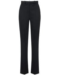 Elisabetta Franchi - Wool Trousers - Lyst