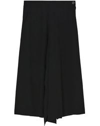 Y's Yohji Yamamoto - Asymmetric High-waisted Skirt - Lyst