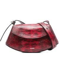 Jil Sander - Umhängetasche Ais Schlangenleder - Lyst