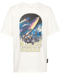 Marine Serre - Graphic-print Cotton T-shirt - Lyst