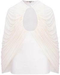 MANURI - Gedrapeerde Blouse - Lyst
