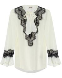 Zadig & Voltaire - Lace-Trimmed Blouse - Lyst