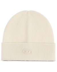 DIESEL - Logo-Detail Beanie Hat - Lyst