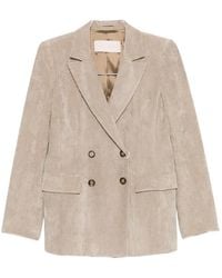 iBlues - Double-Breasted Corduroy Blazer - Lyst